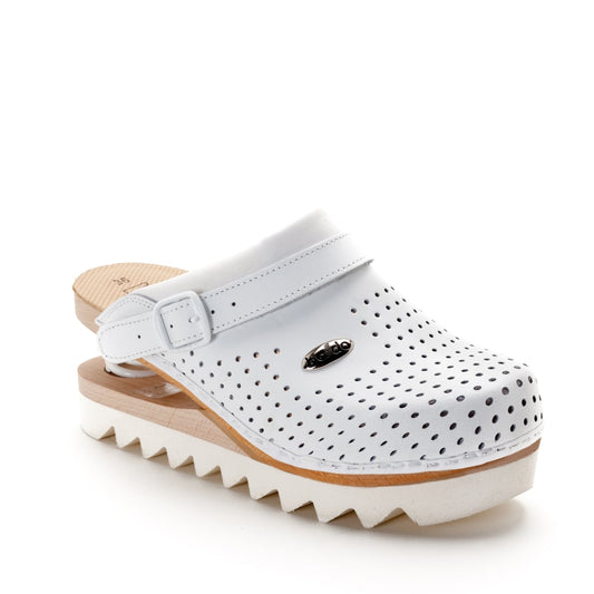 Zoccoli con molla Baldo 23-13 bianco - Zoccoli con molla Baldo