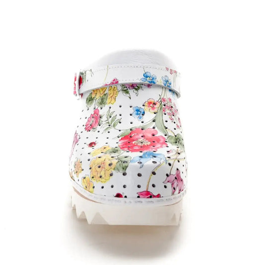 Zoccoli con molla Baldo 23-13 fiorato - Zoccoli con molla Baldo