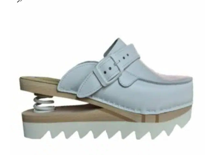Zoccoli con molla Baldo 23-19 bianco - Zoccoli con molla Baldo