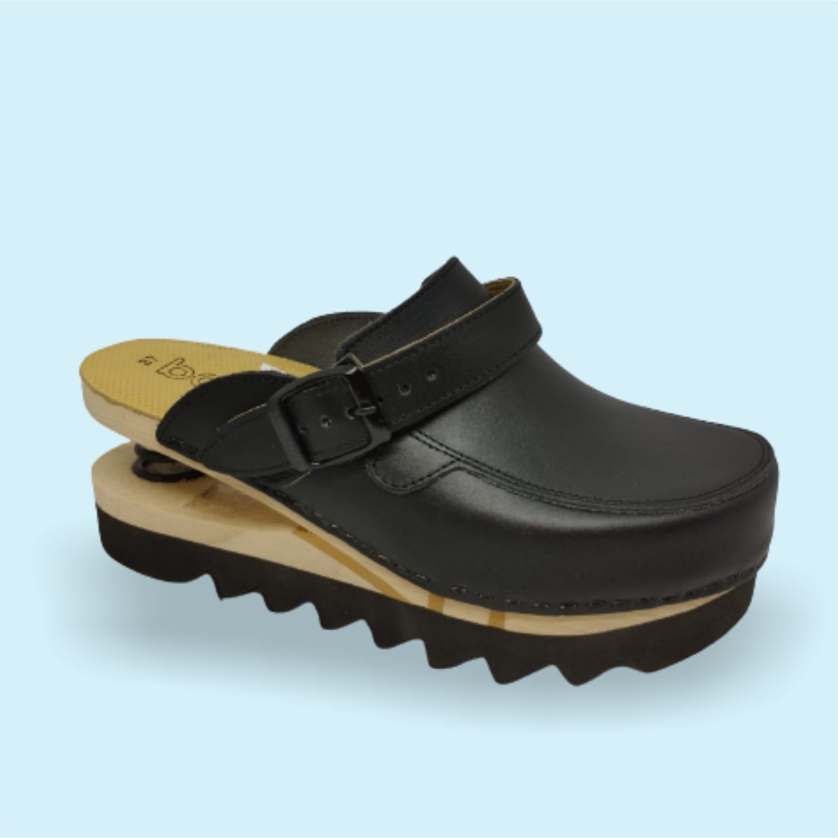 Zoccoli con molla Baldo 23-19 nero - Zoccoli con molla Baldo
