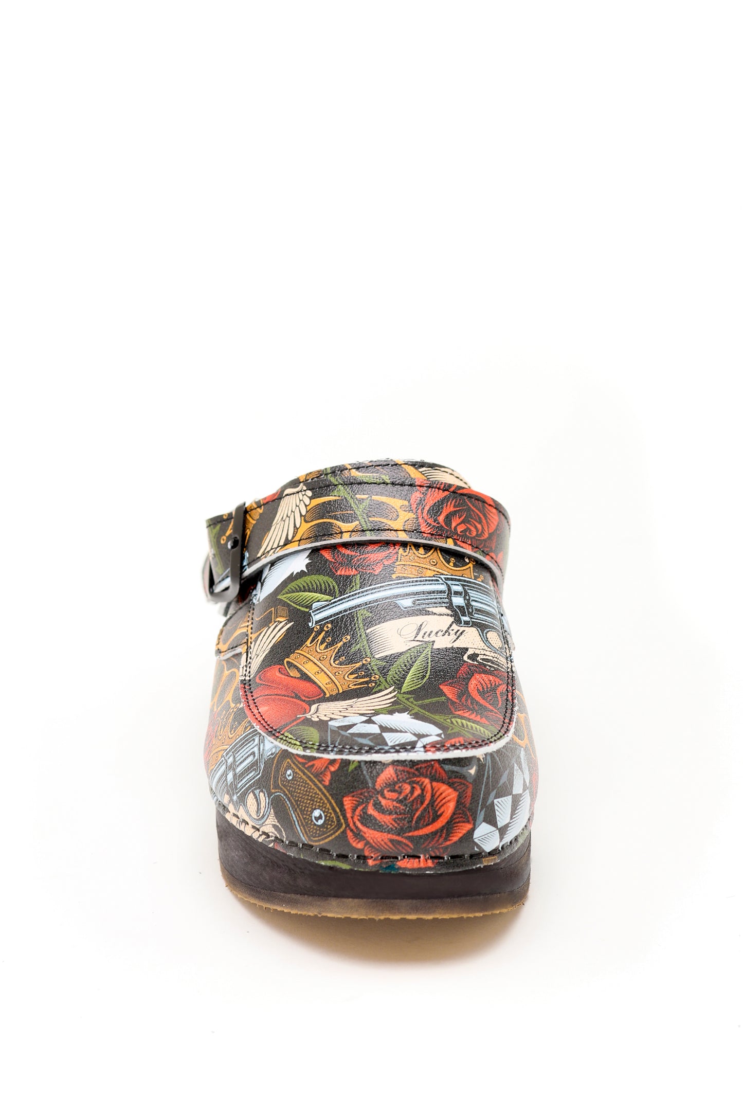 Zoccoli con molla Ecopelle Baldo 5-19 Guns&Roses