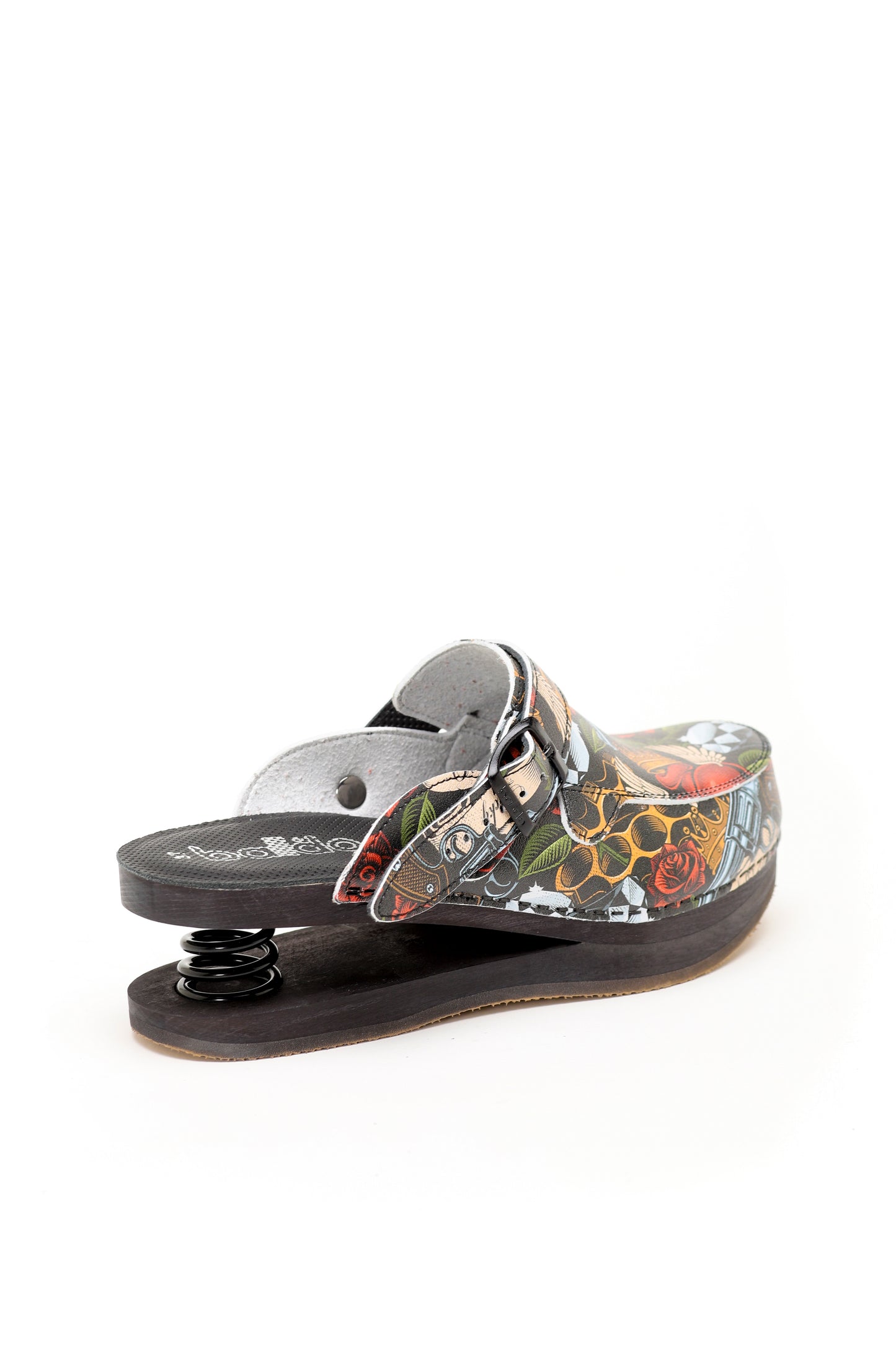 Zoccoli con molla Ecopelle Baldo 5-19 Guns&Roses