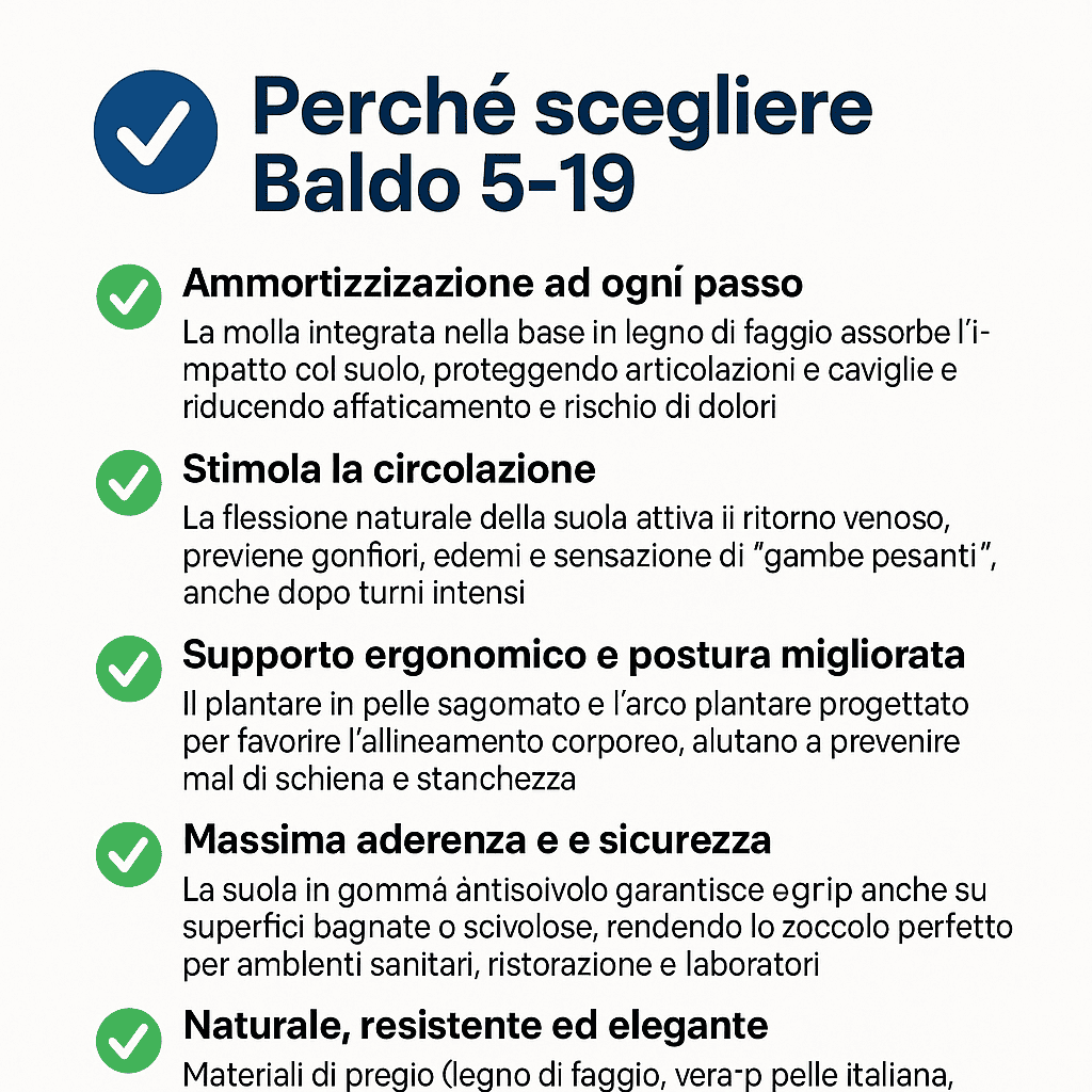 Zoccoli con molla Baldo 5-19 Fumetto