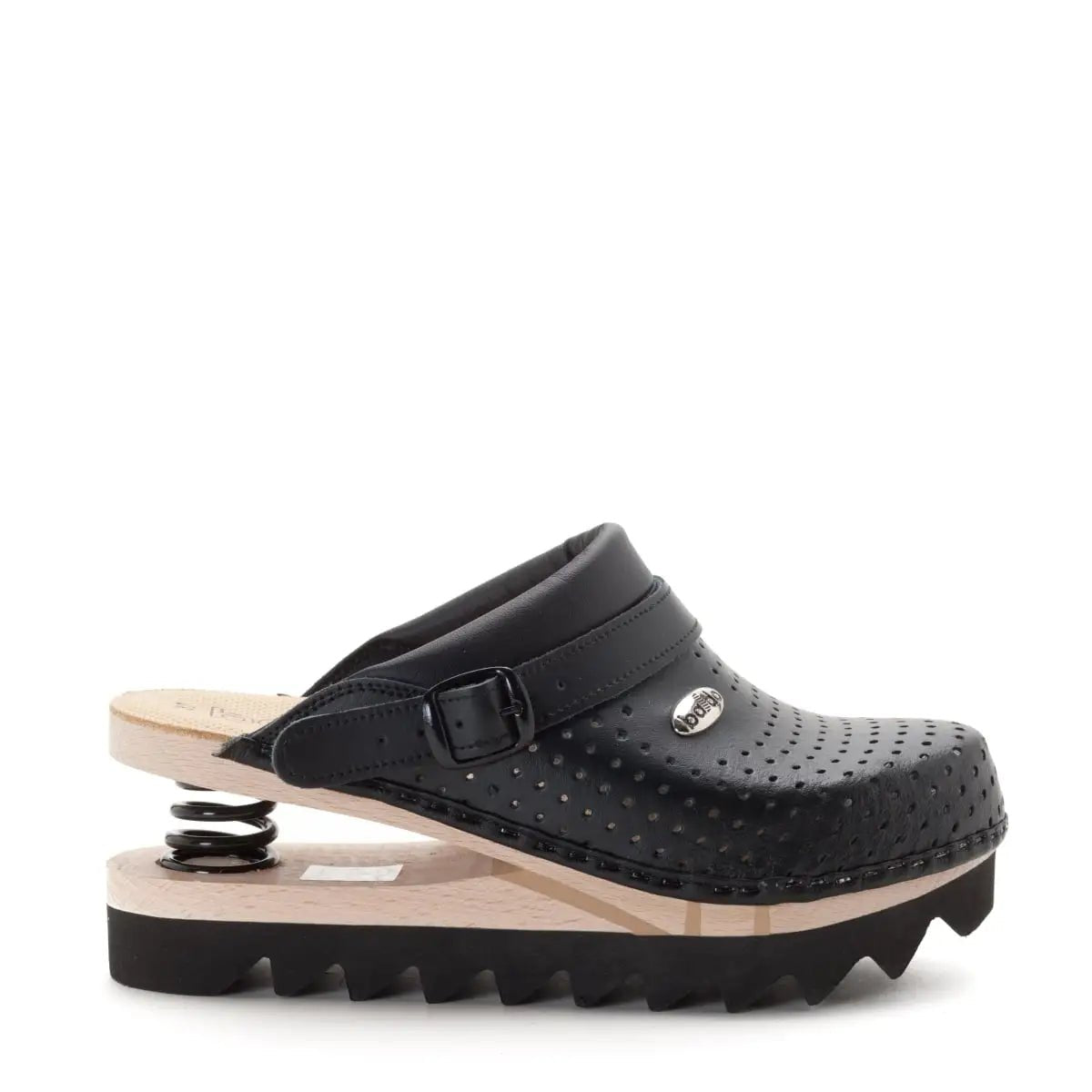 Zoccoli con sales molla nel tacco